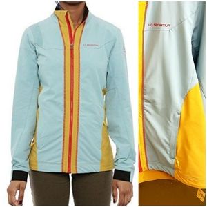 La Sportiva Women's Blue and Yellow Jacket